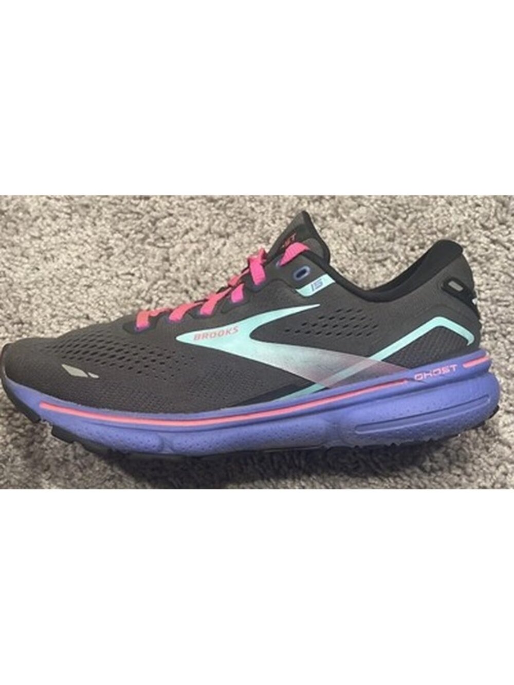 Brooks Ghost 15 Women's Size 8 Running Shoes Sneakers Athletic 1203801B079 Pink